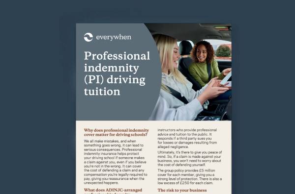professional-indemnity-driving-tuition-cover